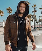 Ronald Brown leather motorcycle jacket