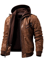 Ronald Brown leather motorcycle jacket