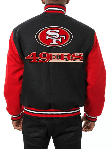 49ers jacket leather