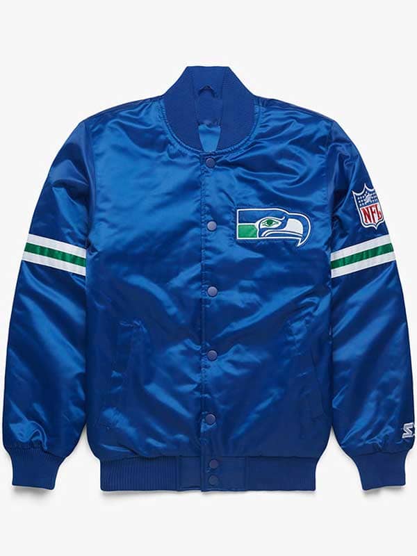 Seattle Seahawks Satin Varsity Jacket