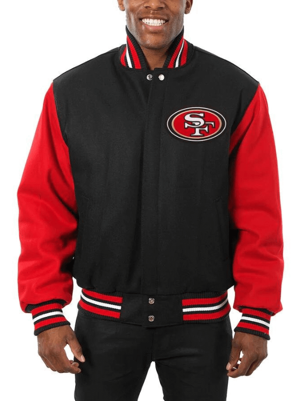 49ers jacket leather